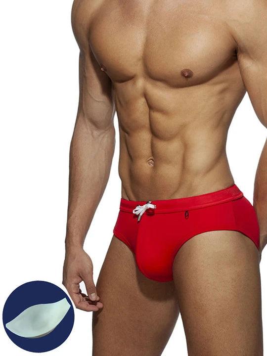 Men's Summer Sponge Pad Swim Briefs - YK003