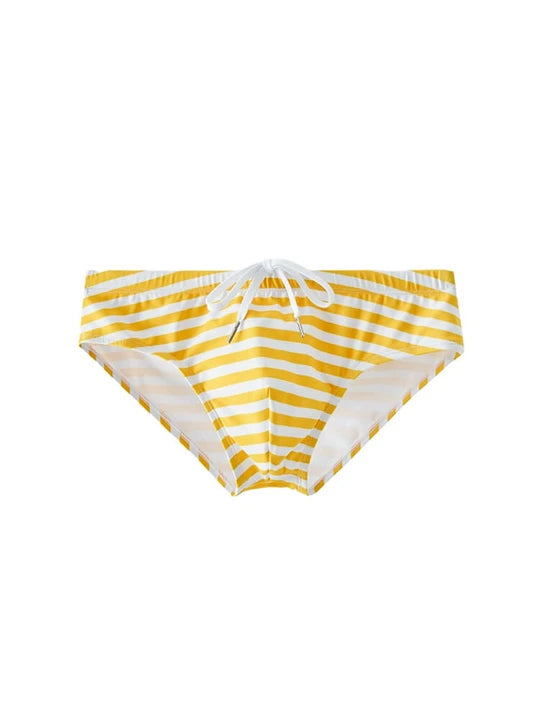 Men's Casual Striped Swim Briefs - YK050 - YDressup