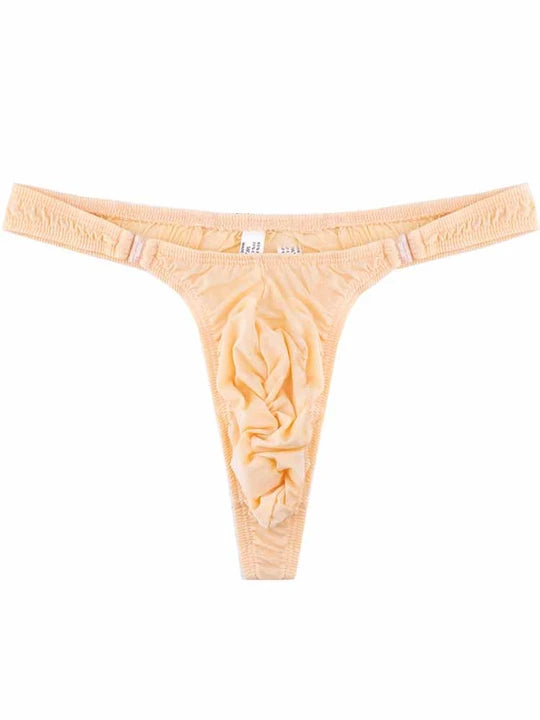 Men's Narrow Side Detachable Button Thong - DZK036