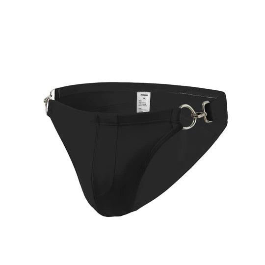 Men's Low Rise Metal Buckle Swim Bikini - YK001 - YDressup