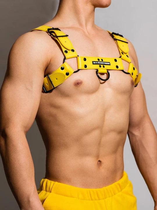 D.M Gorgeous Leather Adjustable Sexy Harness - KB014 - YDressup