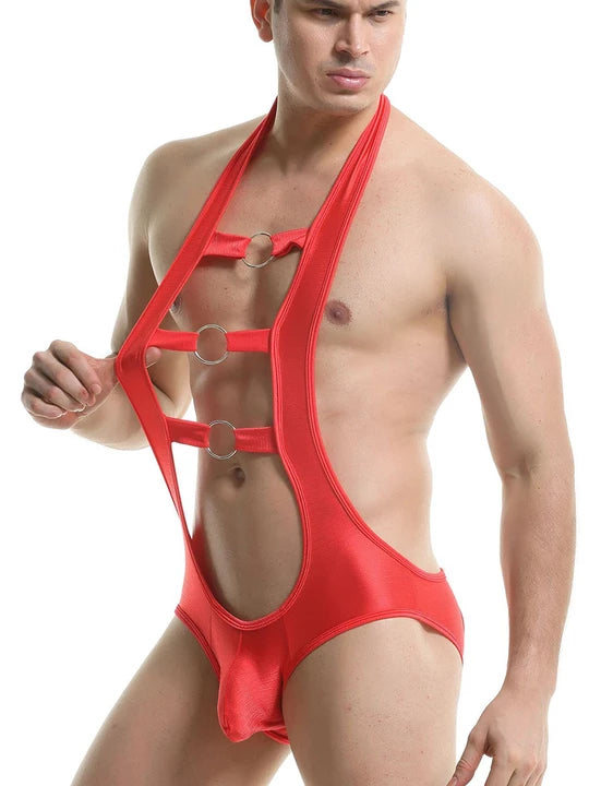 Men's Wrestling Backless Bodysuit - LTY004 - YDressup