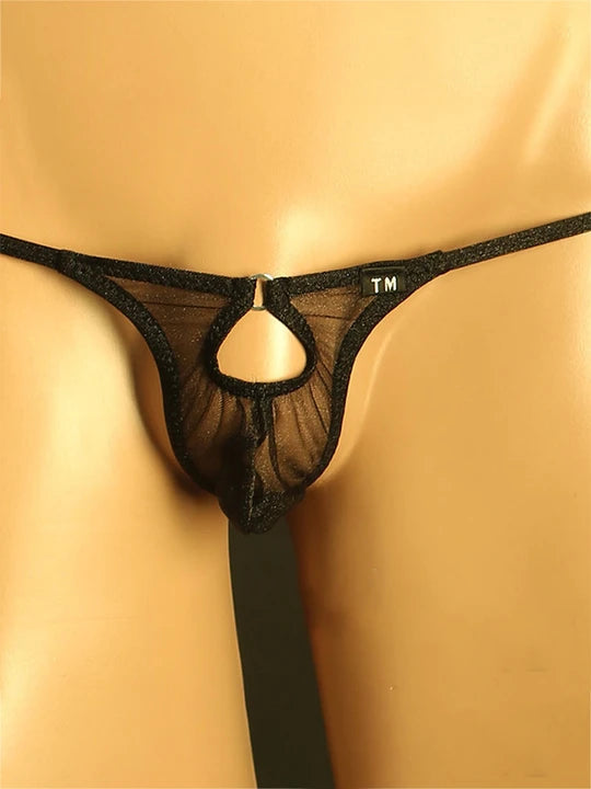 Men's Mesh Transparent Hollow-out G - String Thong - GZK019