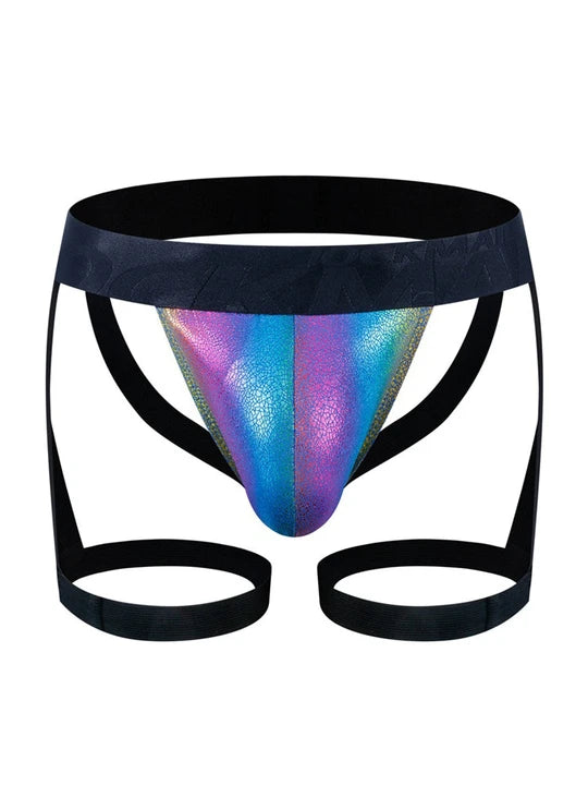Jockmail Hollow Out Four Corner Nylon Thongs - HDZ010 - YDressup