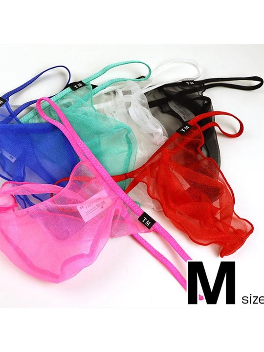 Men's Mesh Breathable Silky Highly Elastic Thongs - DZK049 - YDressup