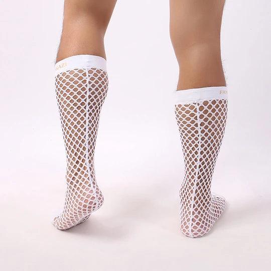 Cutout Mesh Men's Fishnet Socks - CW007 - YDressup