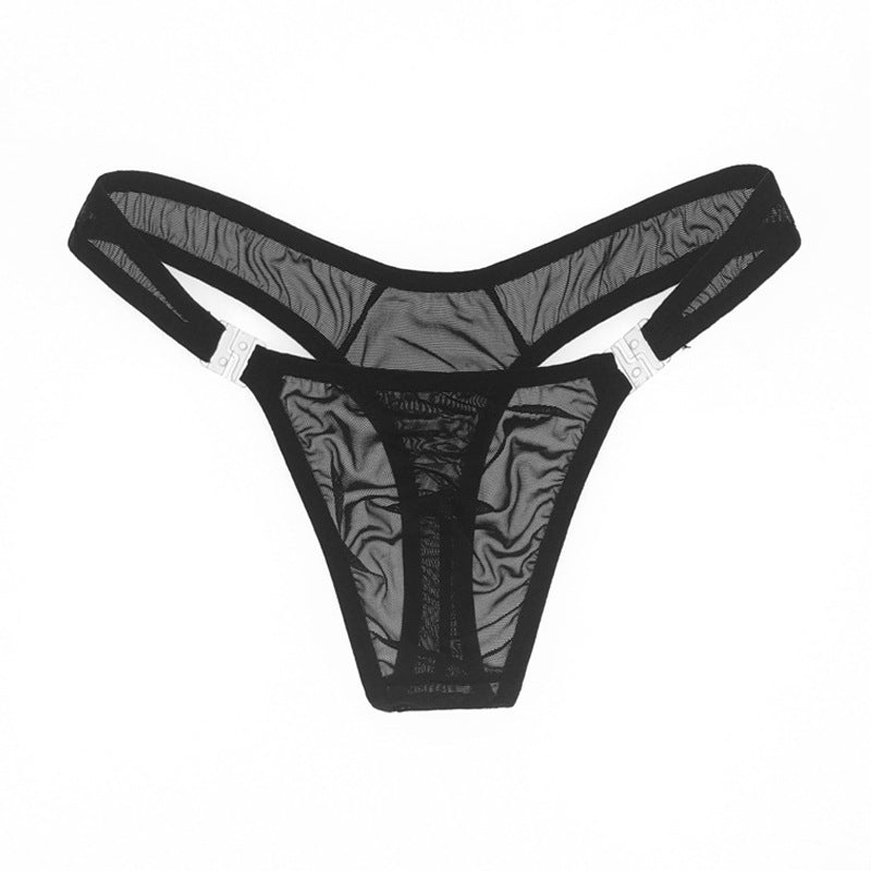 Herren-Strümpfe mit ausgehöhlten Netzstrümpfen und Tanga-Set – CW004