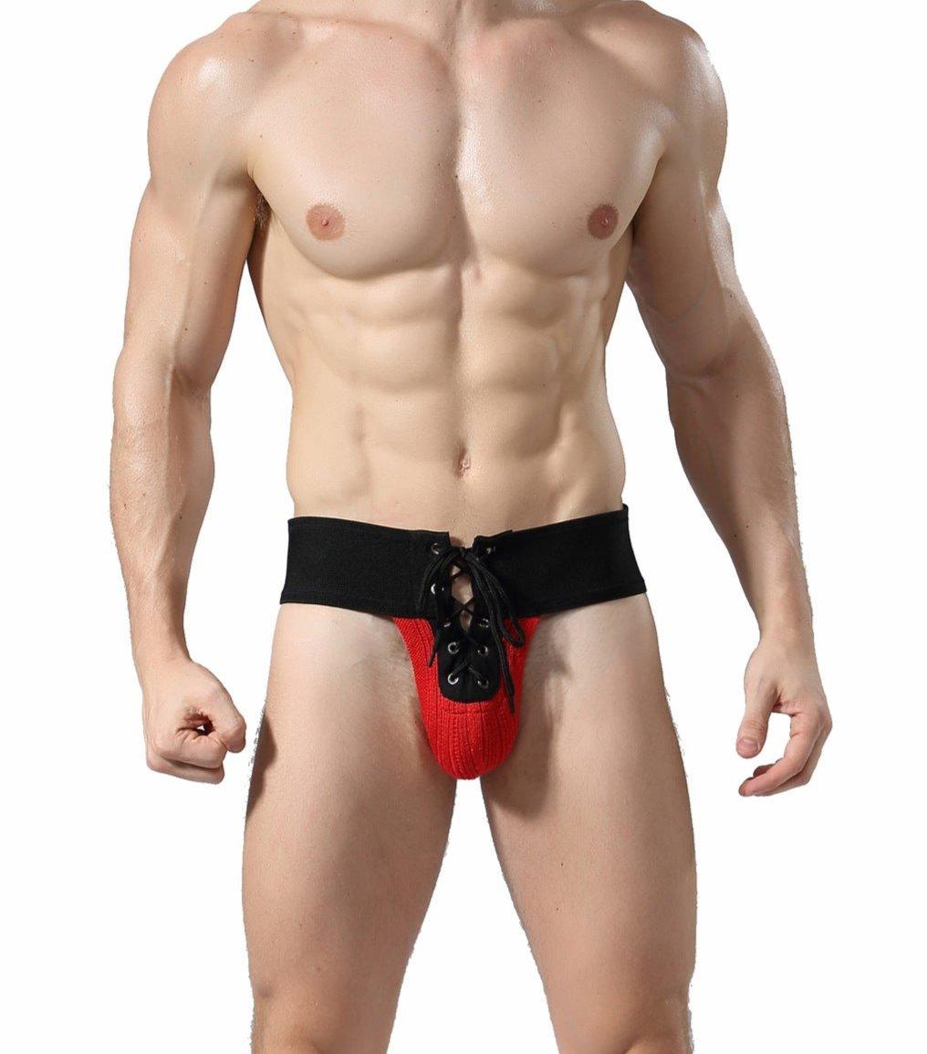 Lace-Up Camo Sexy Jockstrap - HDZ021 - YDressup