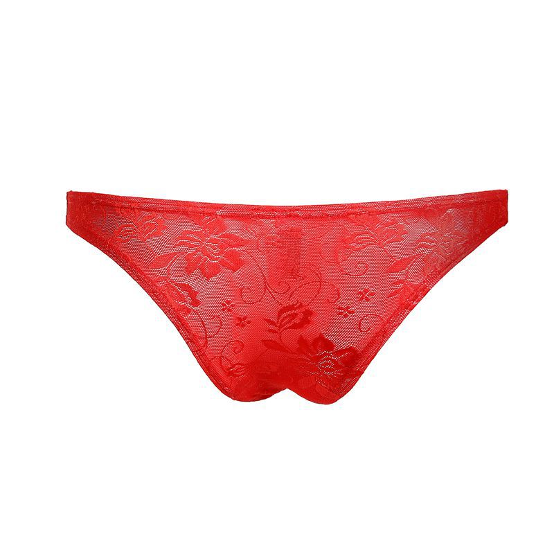 Men's Lace Sexy Translucent Briefs - SJK048