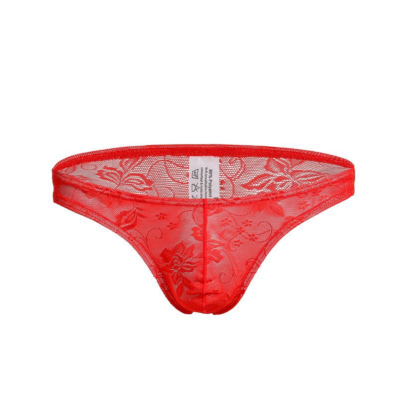 Men's Lace Sexy Translucent Briefs - SJK048