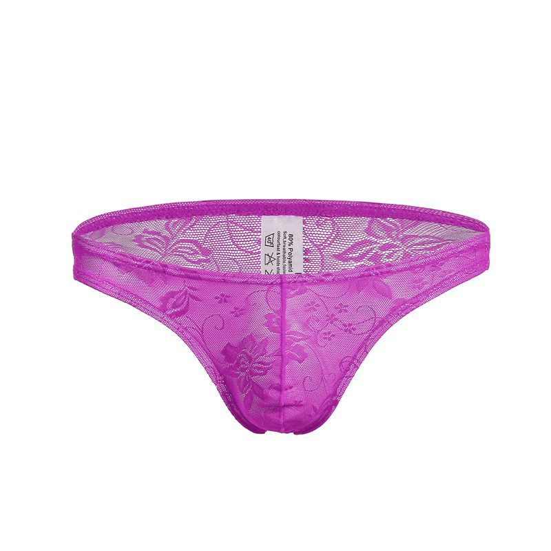 Men's Lace Sexy Translucent Briefs - SJK048