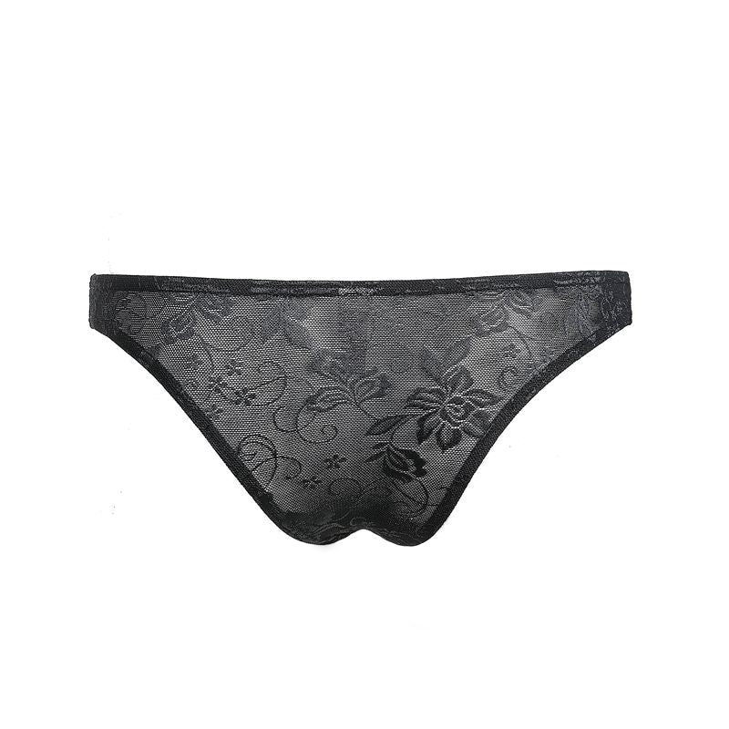 Men's Lace Sexy Translucent Briefs - SJK048