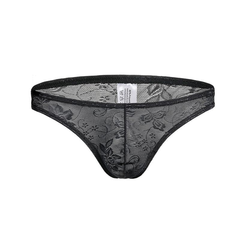 Men's Lace Sexy Translucent Briefs - SJK048