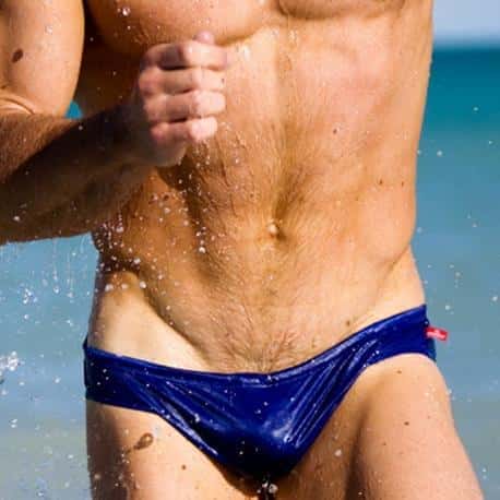 Day Off Fitted Transparent Swim Briefs - YK018 - YDressup