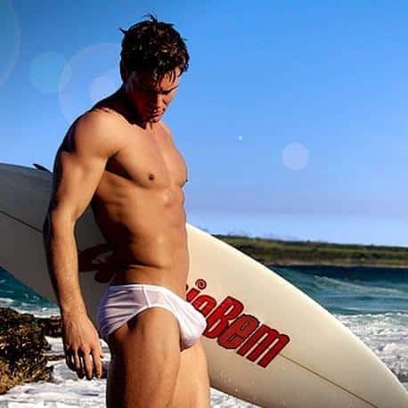 Day Off Fitted Transparent Swim Briefs - YK018