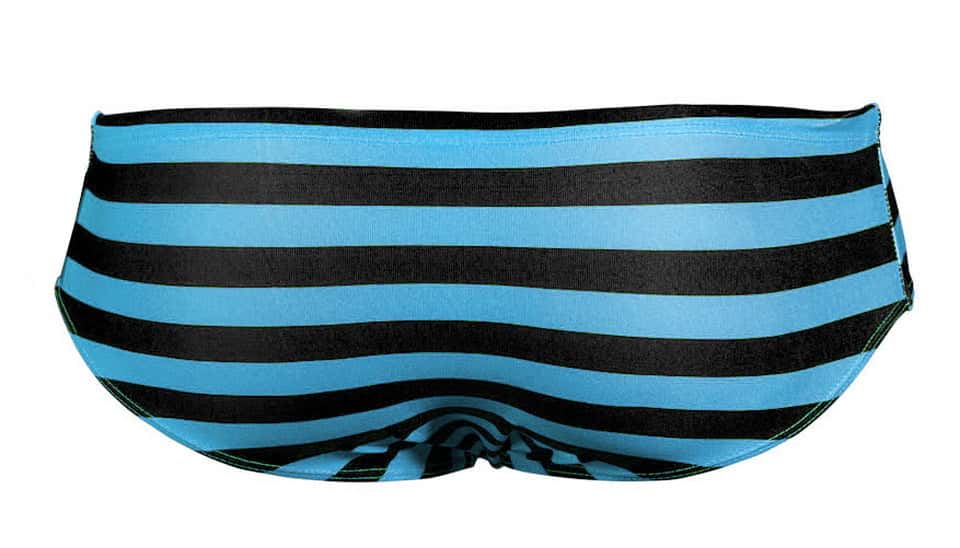 Men's Aquatic Rhythms Striped Swim Briefs - YK019 - YDressup