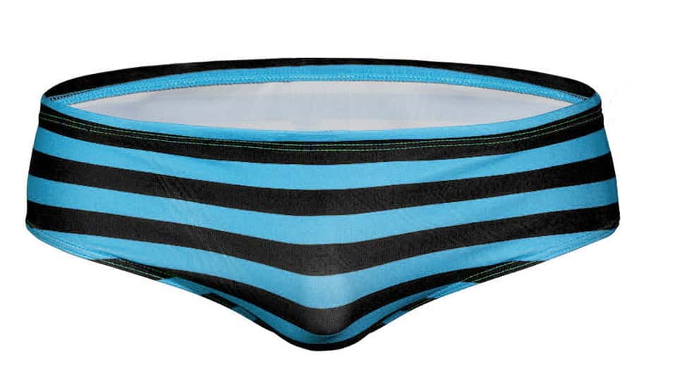 Men's Aquatic Rhythms Striped Swim Briefs - YK019 - YDressup