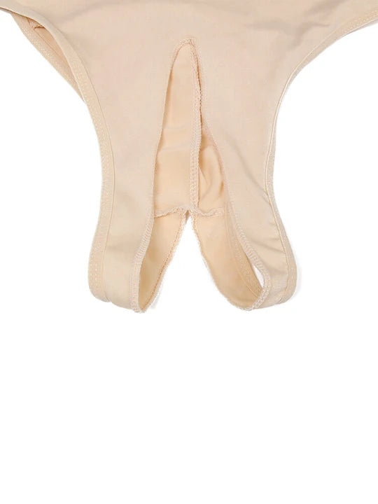 Men's Sexy Sleeveless Elastic Back Open Bodysuit - LTY040 - YDressup