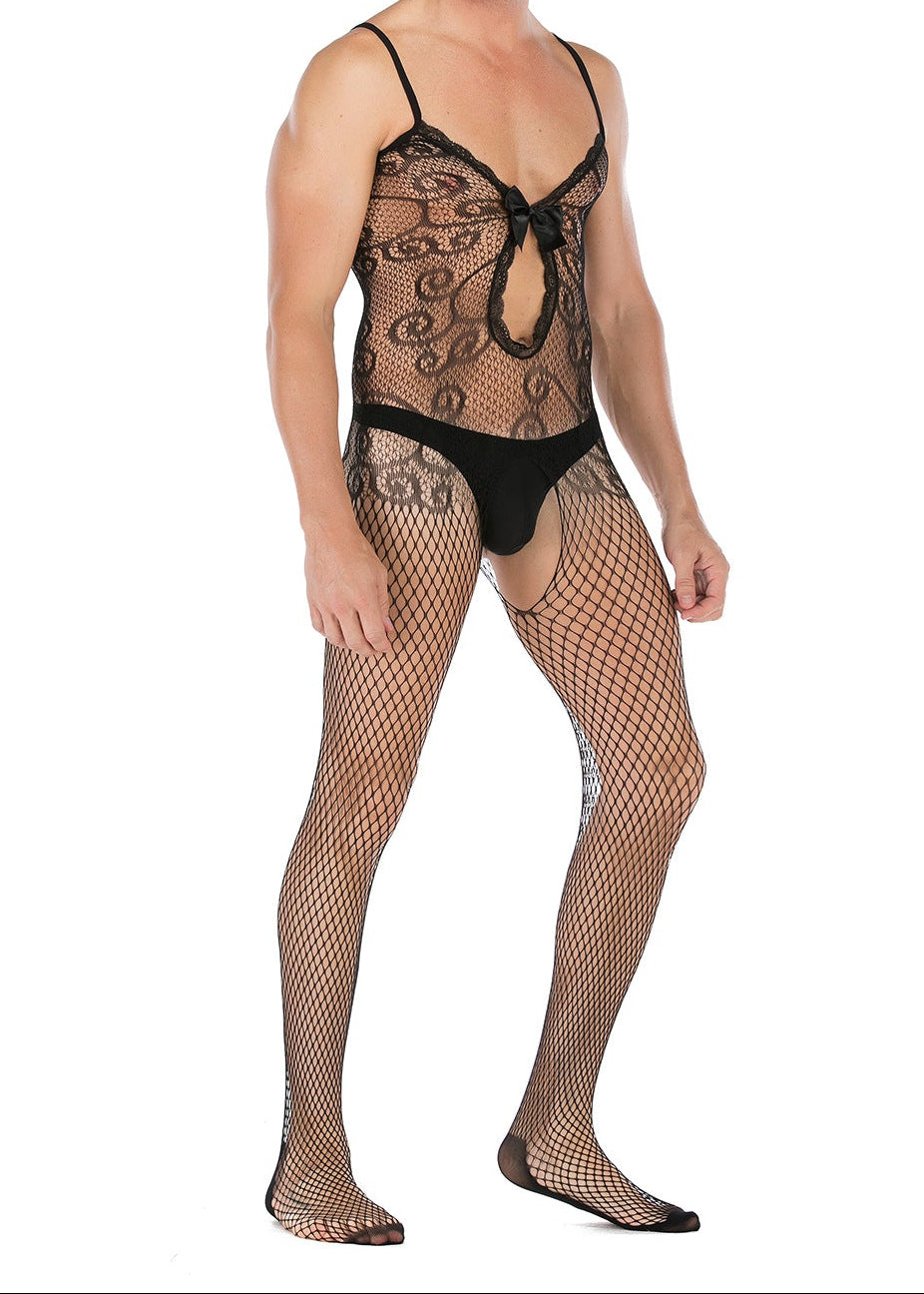Sexy Crotchless Sheer Bodystocking - LTW034