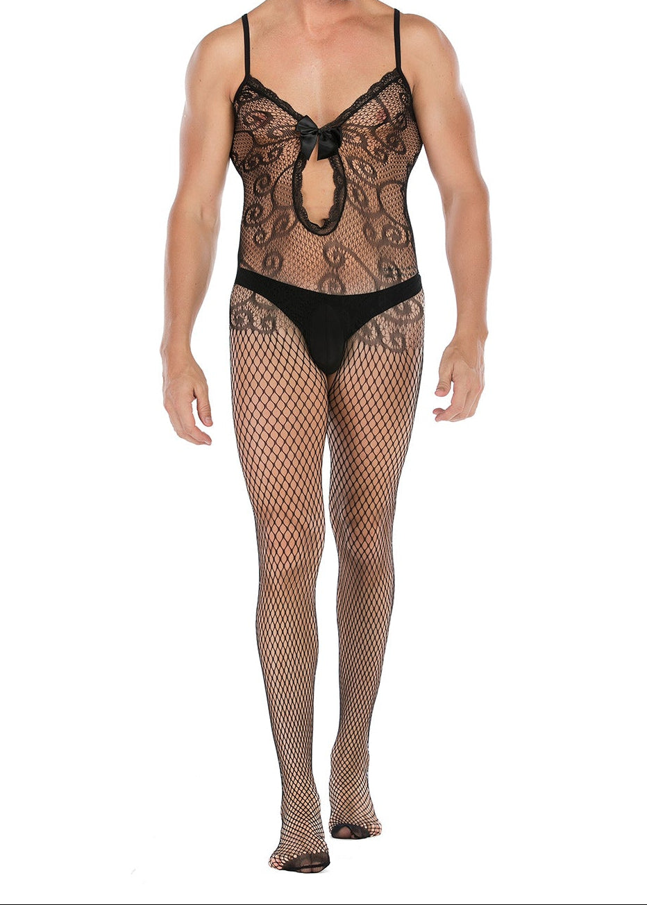 Sexy Crotchless Sheer Bodystocking - LTW034