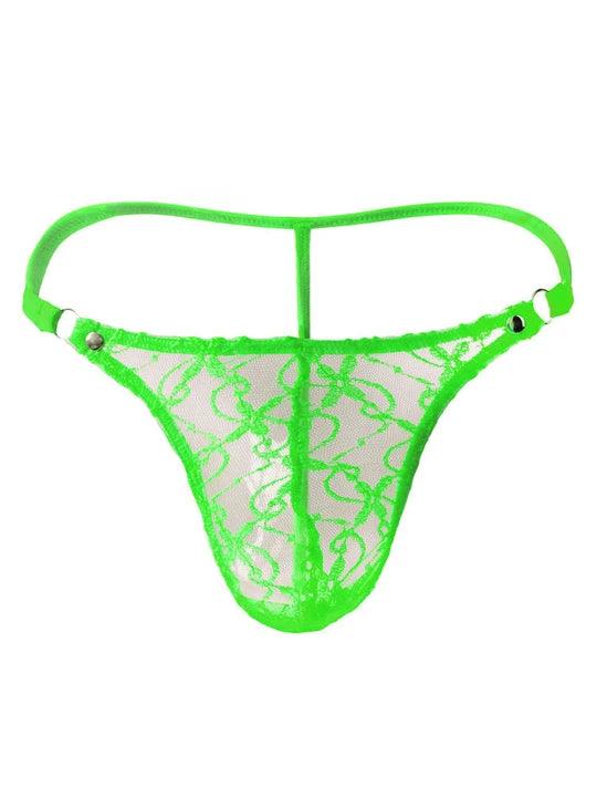 Men's Transparent Mesh Thong - GZK015 - YDressup