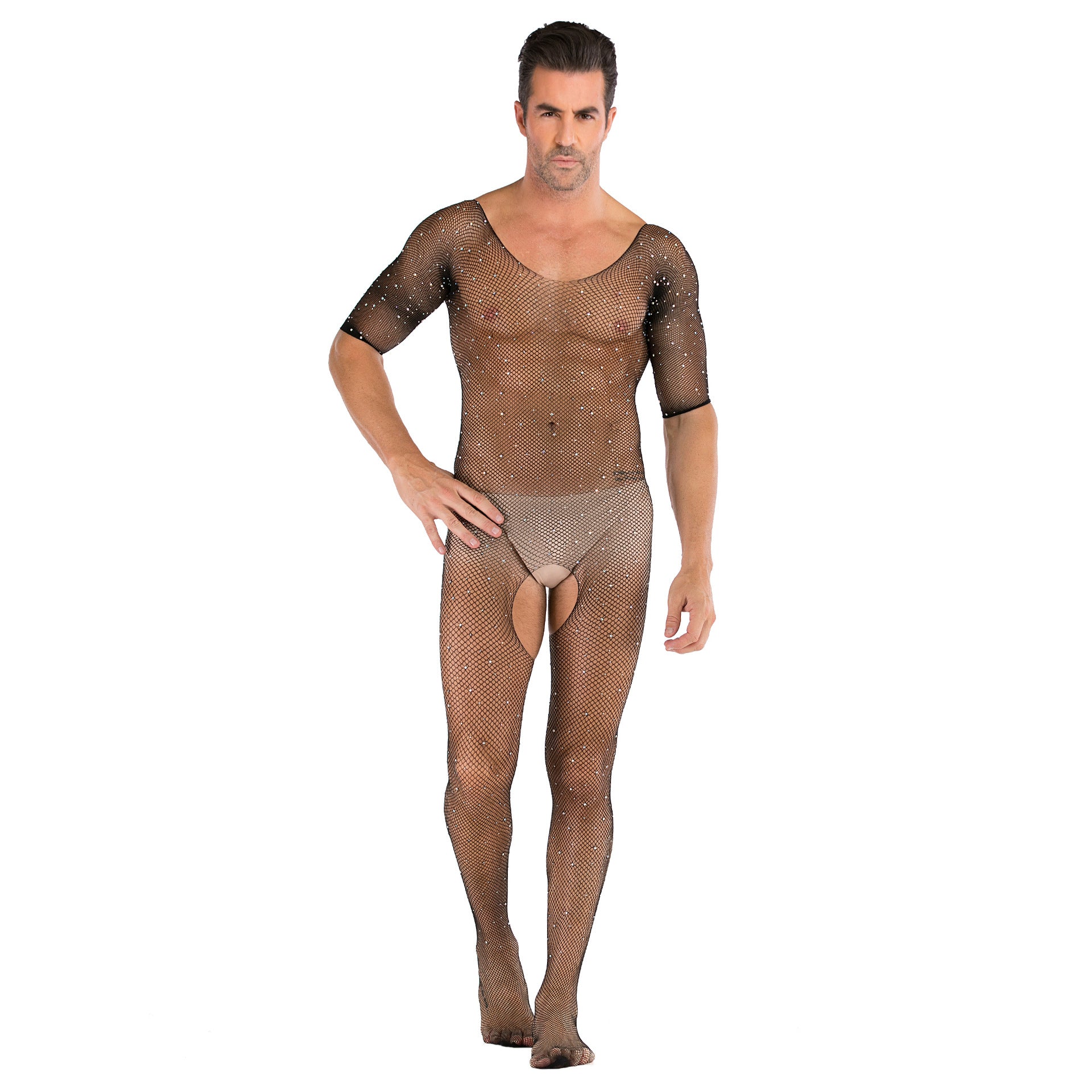 Sexy Crotchless Fishnet Bodystocking - LTW035