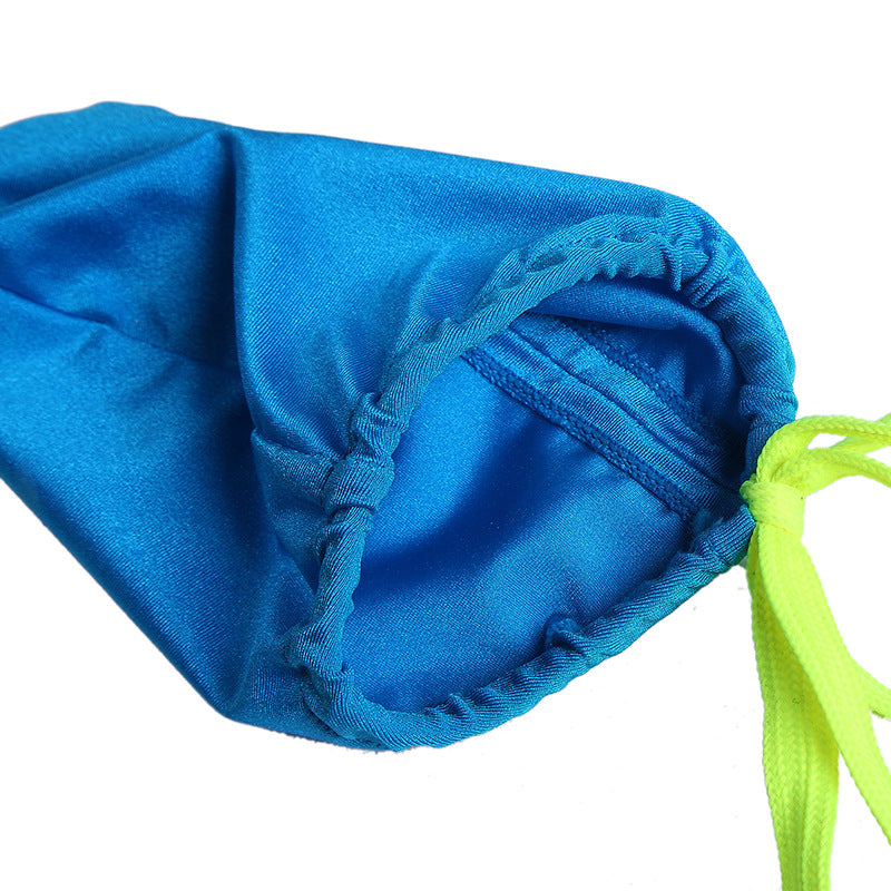 Men's Quick-Dry Nylon Color-Blocked Sexy Gun Pouch Swim Trunks - YK049 - YDressup
