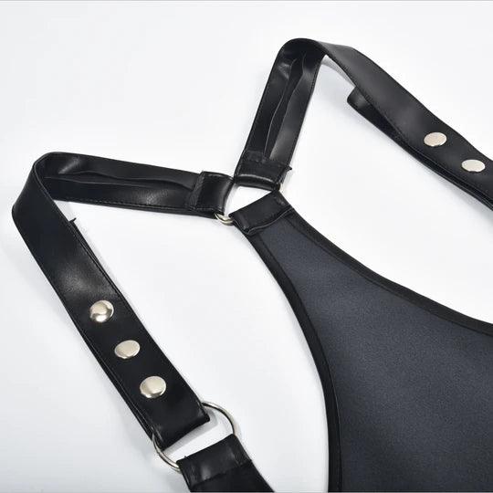 Leather Body Harness（without hat）- KB009