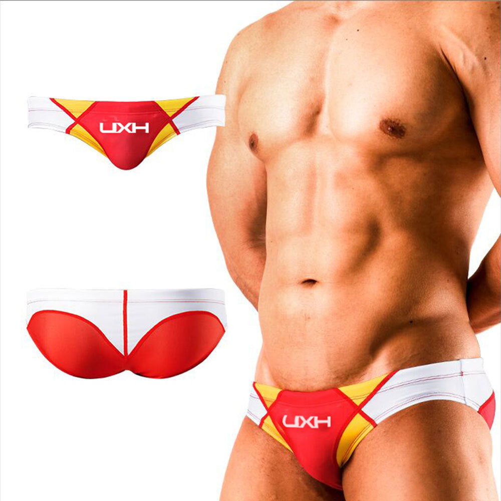 Men's Low Rise Swim Briefs Swimwear Underwear Quick Drying with Cup - YK065 - YDressup