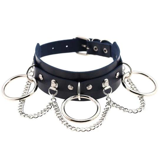 PU Leather Punk Chain Choker - KB040 - YDressup