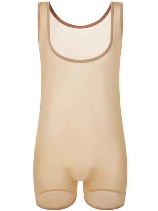 Men's Mesh Elastic Bodysuit - LTY018 - YDressup