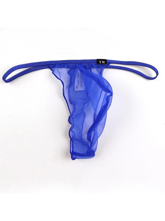 Men's Mesh Breathable Silky Highly Elastic Thongs - DZK049 - YDressup