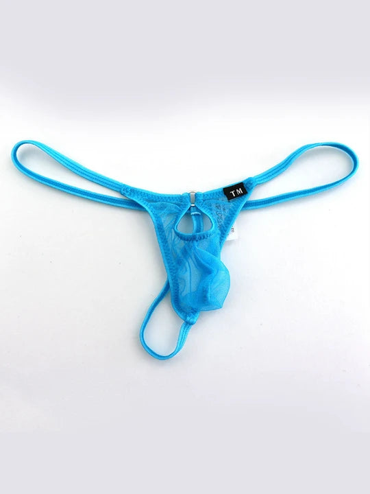Men's Mesh Transparent Hollow-out G - String Thong - GZK019