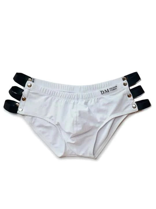 Men's Side Cut-out Swim Briefs - DK003 - YDressup