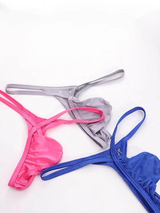 Men's U-Convex Sexy Pouch Low Waist Thong - DZK045