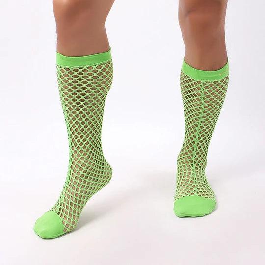 Cutout Mesh Men's Fishnet Socks - CW007 - YDressup