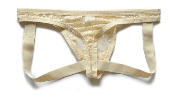 Men's Sexy Transparent Lace Thong - HDZ031 - YDressup