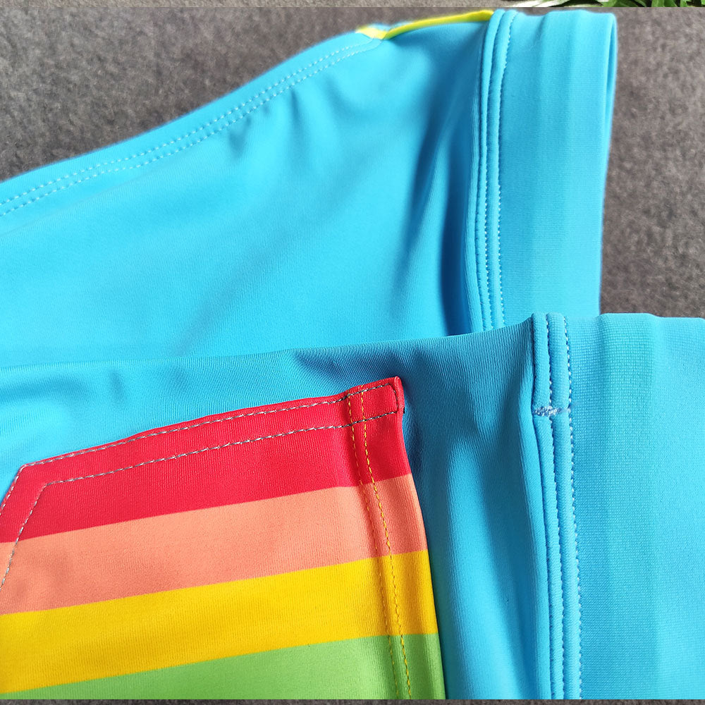 Men's Striped Bikini Swim Briefs - YK068 - YDressup