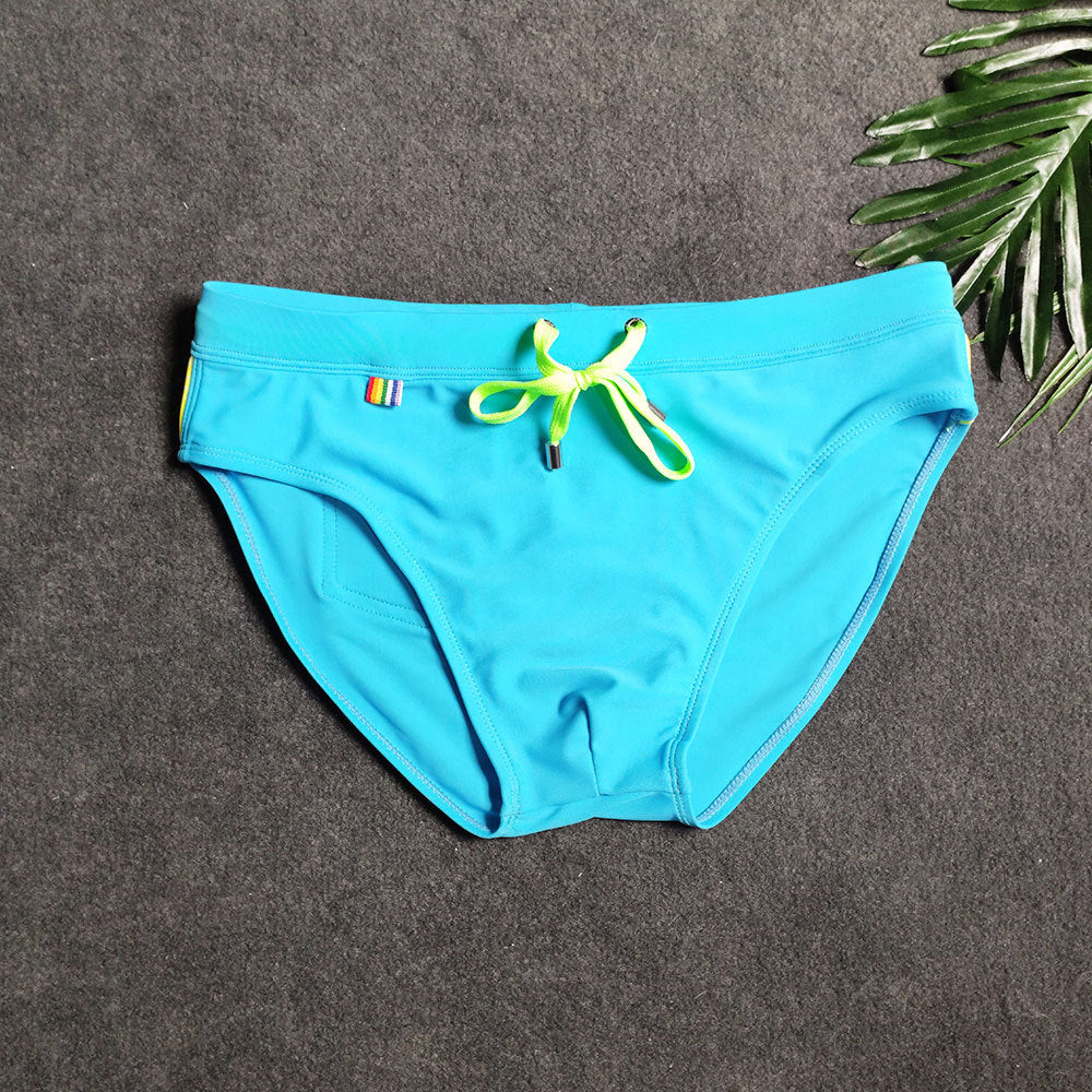 Men's Striped Bikini Swim Briefs - YK068 - YDressup