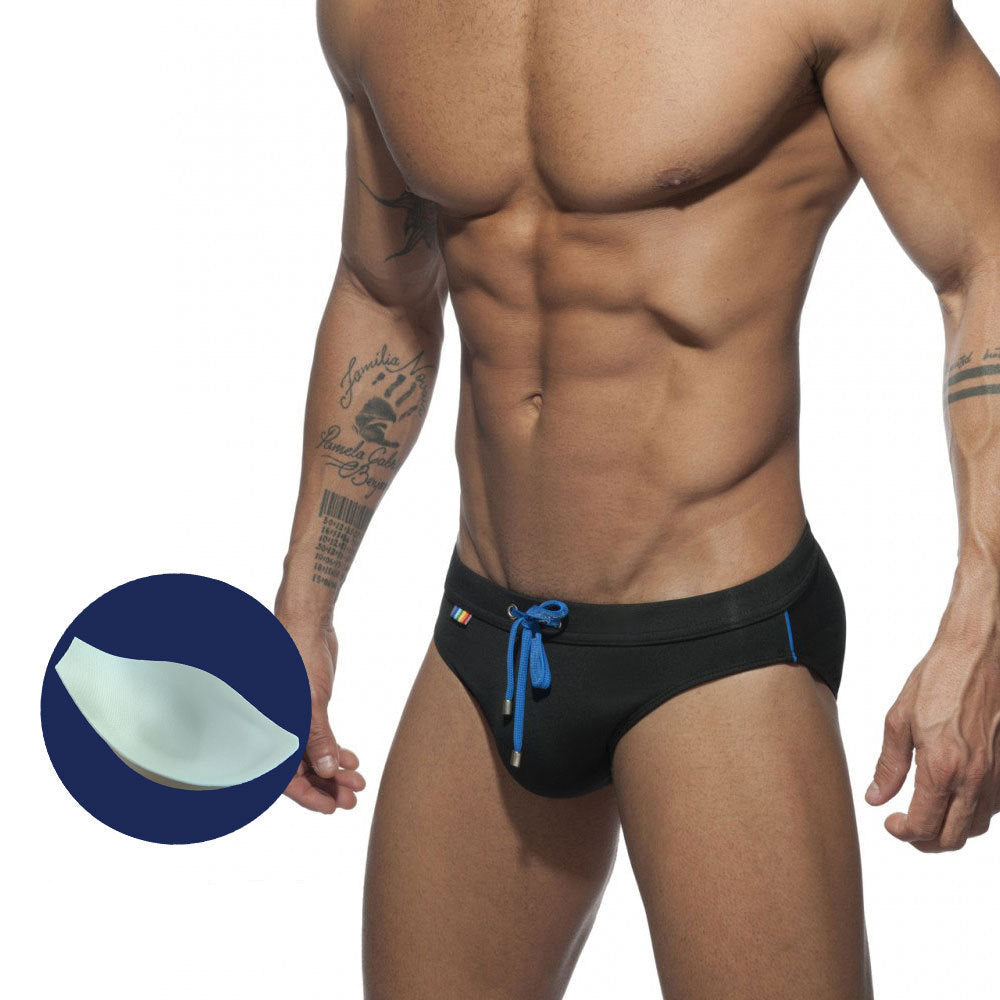 Men's Striped Bikini Swim Briefs - YK068 - YDressup