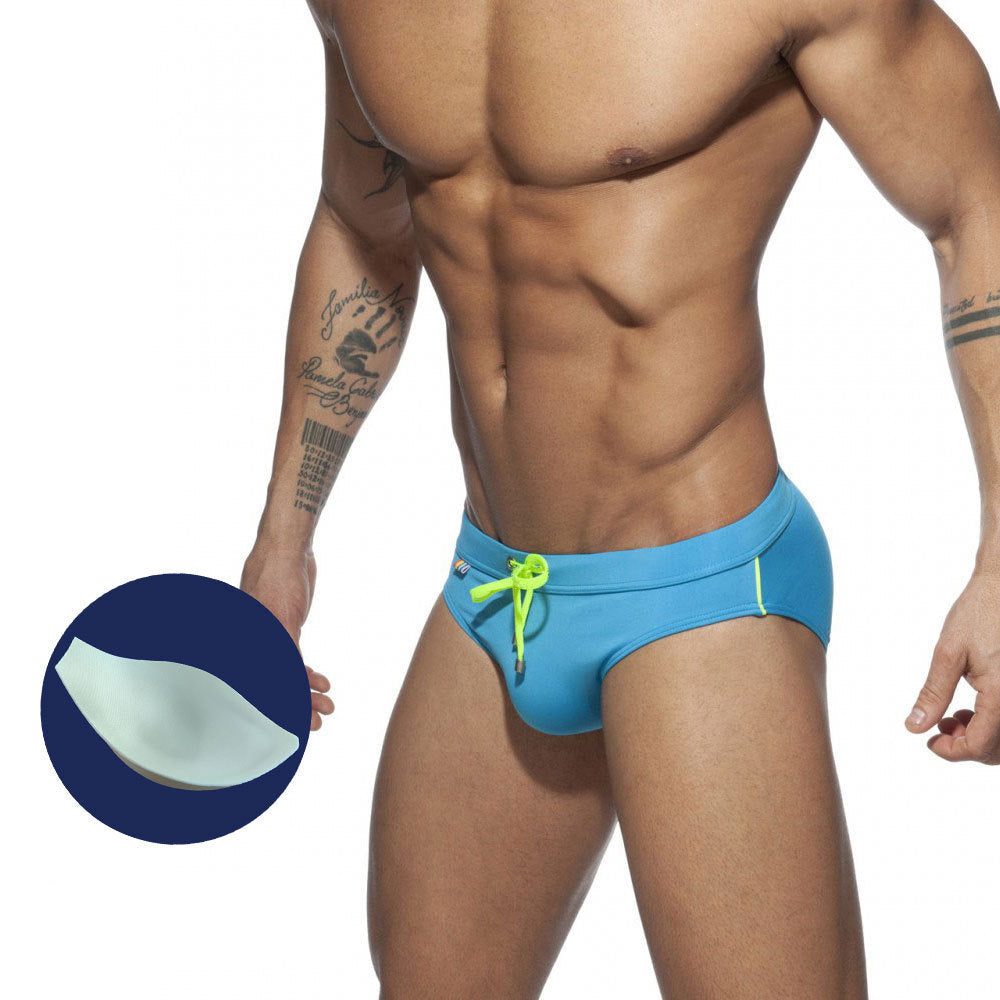 Men's Striped Bikini Swim Briefs - YK068 - YDressup