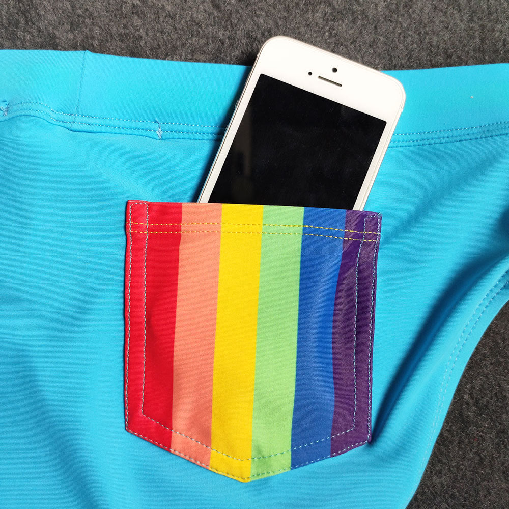 Men's Striped Bikini Swim Briefs - YK068 - YDressup