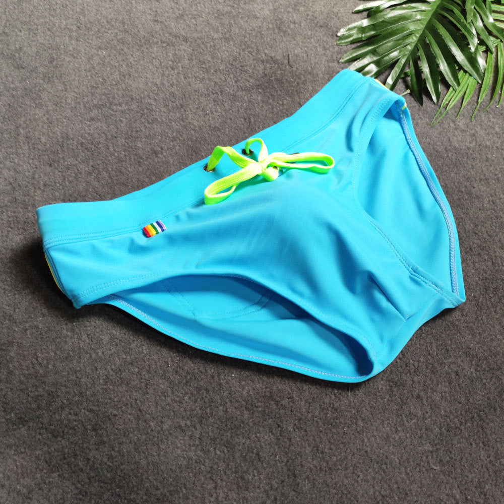 Men's Striped Bikini Swim Briefs - YK068 - YDressup