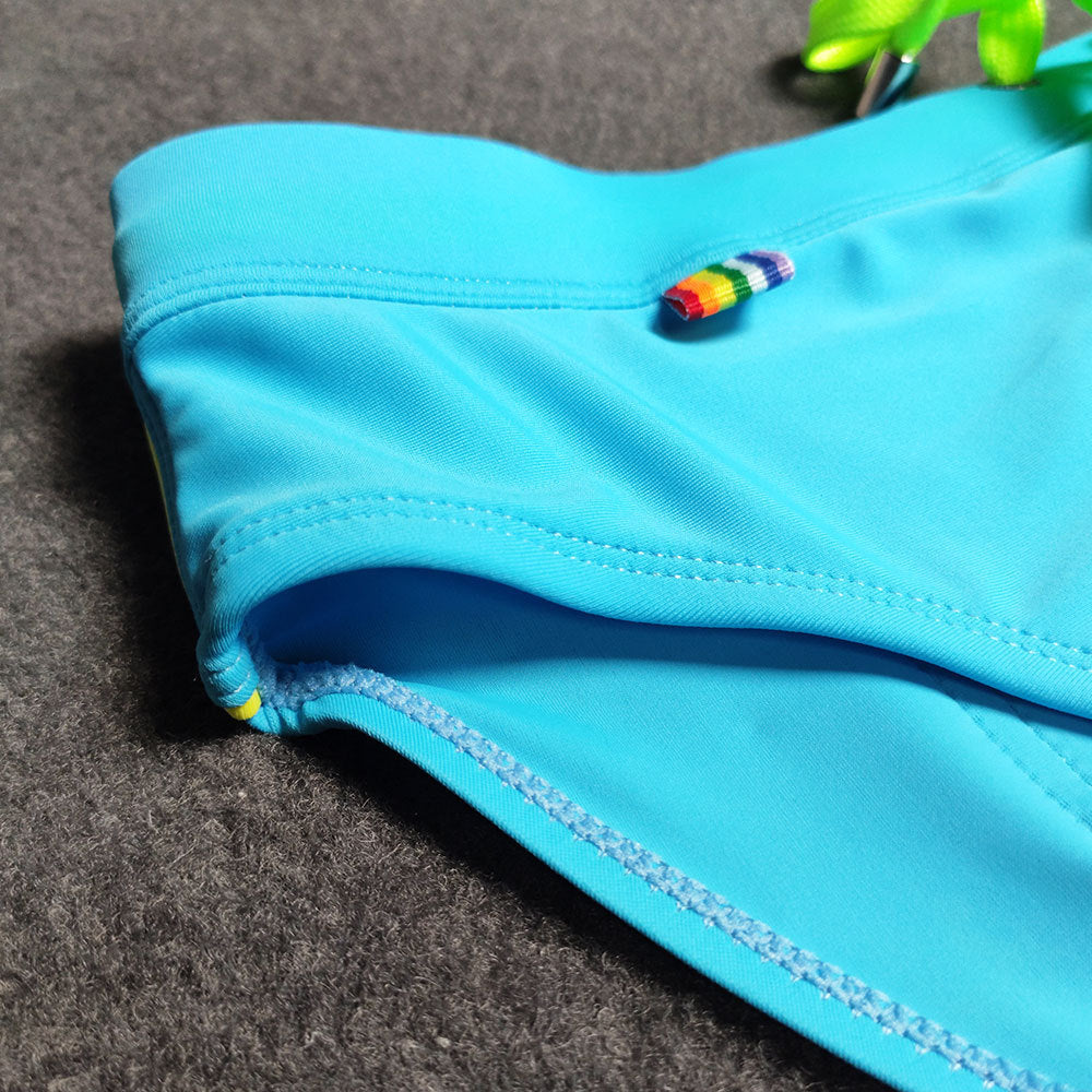 Men's Striped Bikini Swim Briefs - YK068 - YDressup