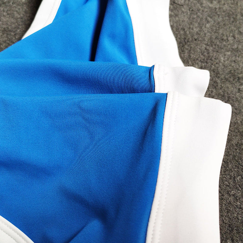 Men's Rainbow Color-Blocked Enhancing Low Rise Swim Briefs - YK067