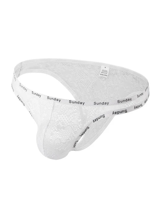 Men's Sexy Low-Rise See-Through Mesh Elastic Briefs - SJK012 - YDressup