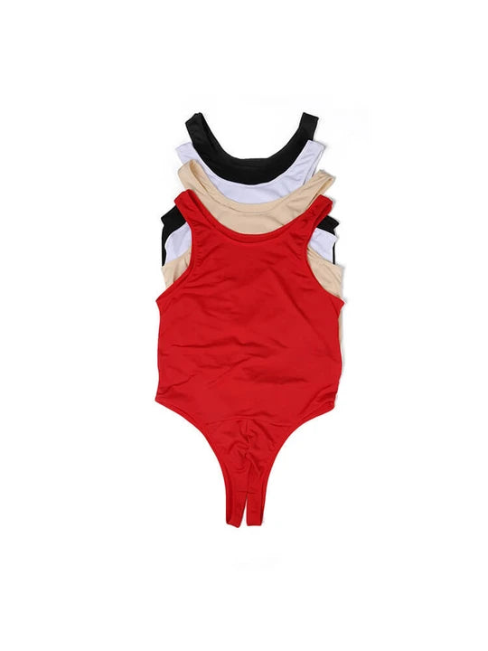 Men's Sexy Sleeveless Elastic Back Open Bodysuit - LTY040 - YDressup