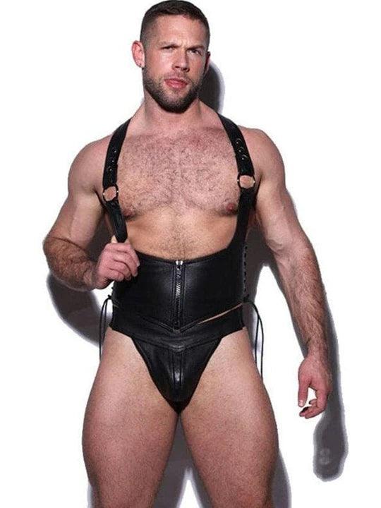 Leather Body Harness（without hat）- KB009