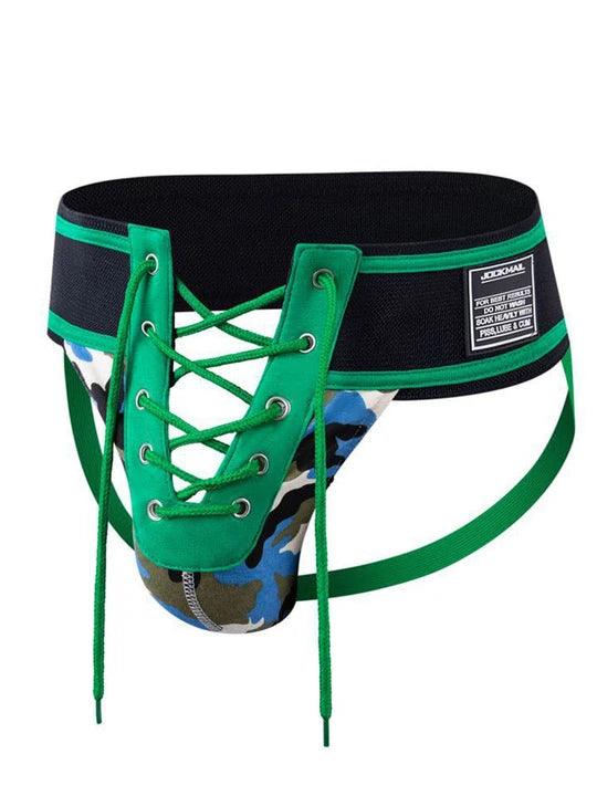 Lace-Up Camo Jockstrap - HDZ014