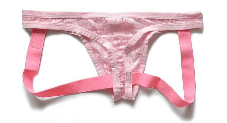 Men's Sexy Transparent Lace Thong - HDZ031 - YDressup